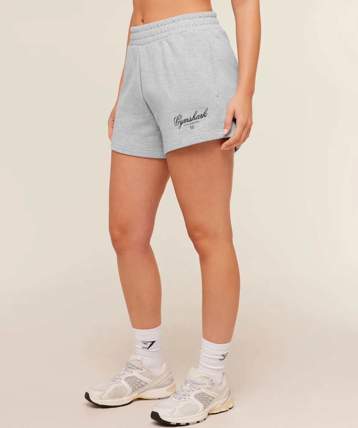 Script Embroidery Shorts