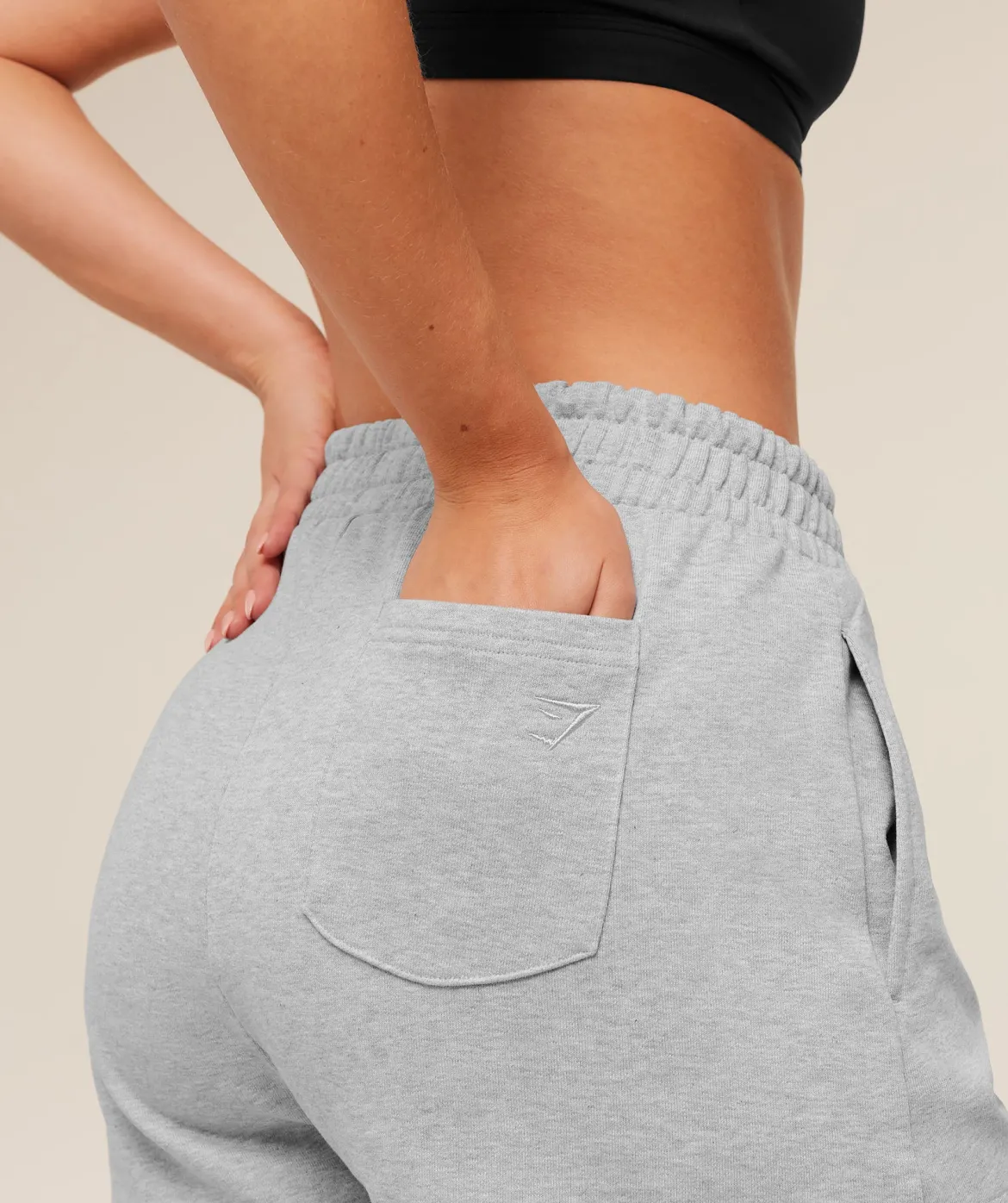 Script Embroidery Shorts