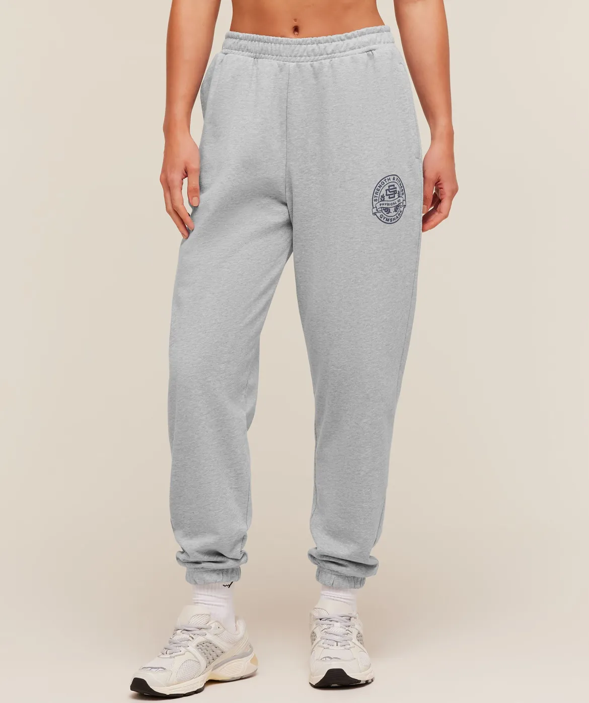 Strength and Fitness Crest Graphic Joggers