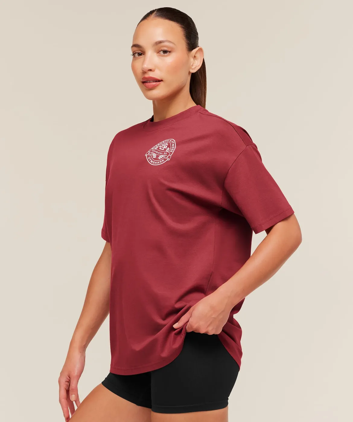 Strength and Fitness Crest Graphic T-Shirt