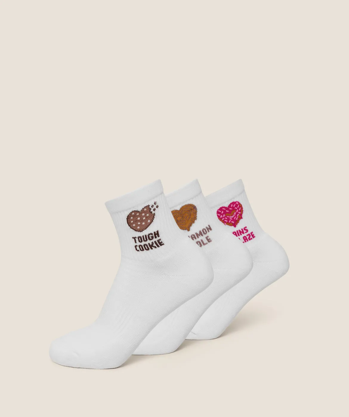 Sweet Treat Graphic Midi Socks 3pk