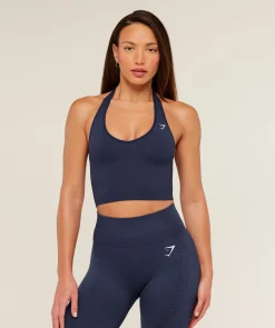 Vital Halter Neck Tank With Shelf
