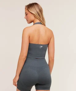 Vital Halter Neck Tank With Shelf