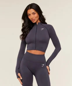 Vital Seamless Midi Zip 2.0 Pullover