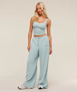 Waffle Wide Leg Pants