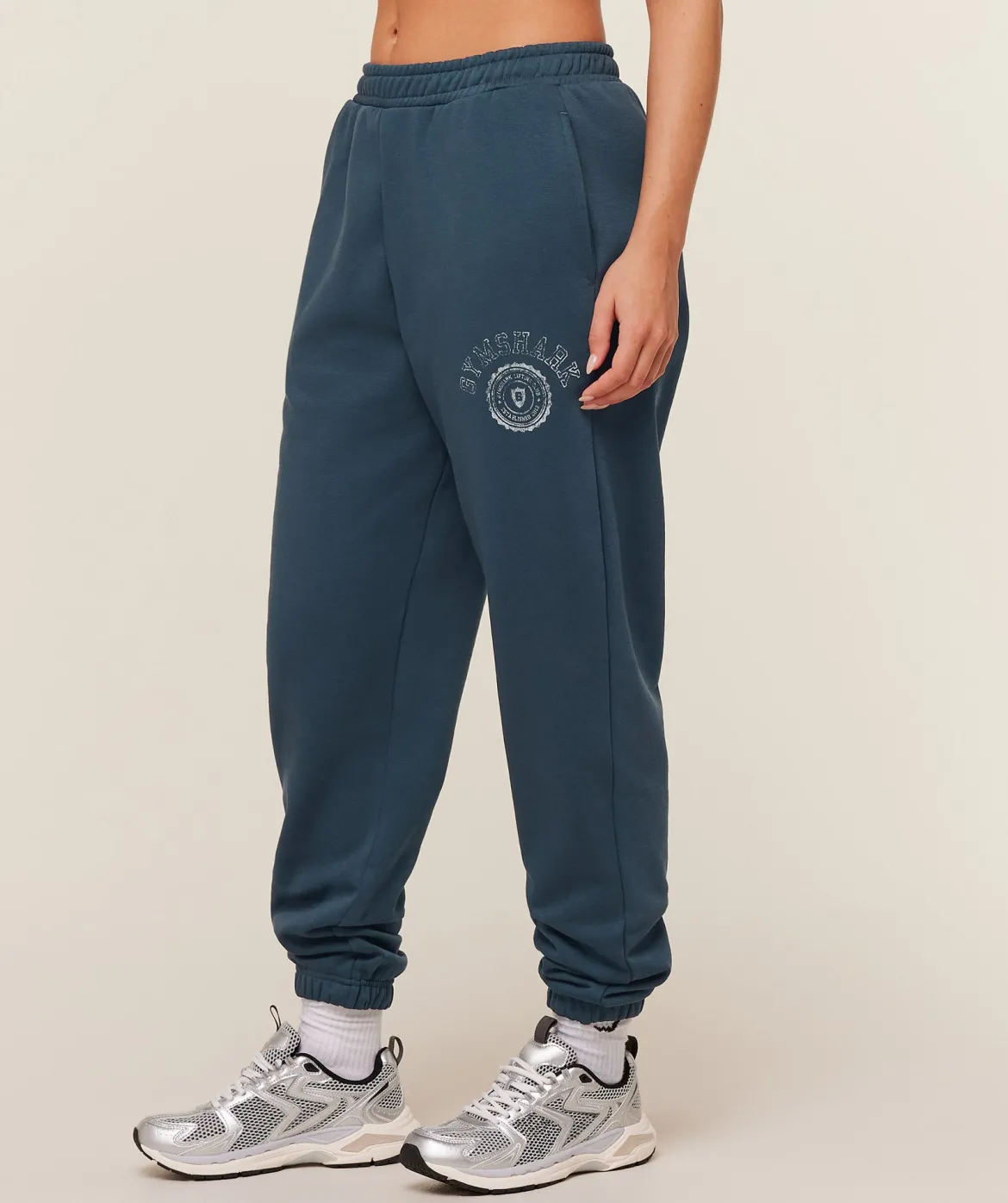 Worn Crest Graphic Joggers