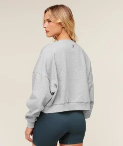 Worn Crest Graphic Sweatshirt