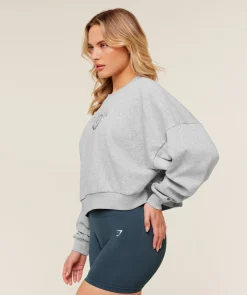 Worn Crest Graphic Sweatshirt